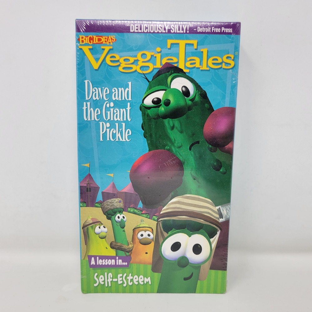 VeggieTales Dave and the Giant Pickle VHS 1996 New Sealed Big Idea